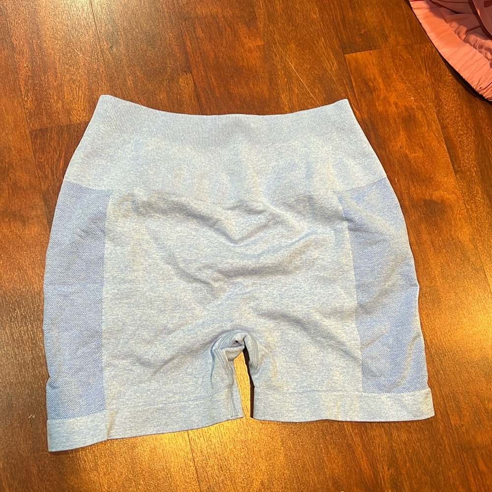 size large amazon light blue workout spandex